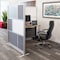 Luxor Modular Room Divider Wall System - 70in. x 70in. Add-On Wall - Silver Frame, Whiteboard MW-7070-XWCG - alternate 6